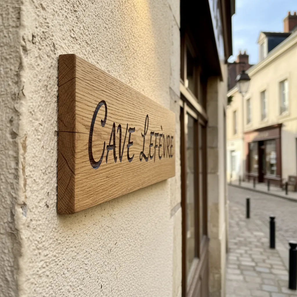 Enseigne gravée