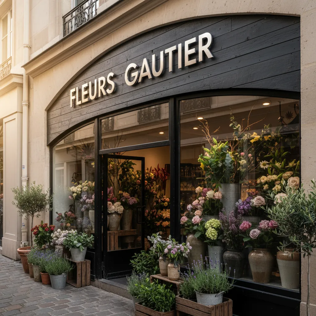 Enseigne lettres découpées