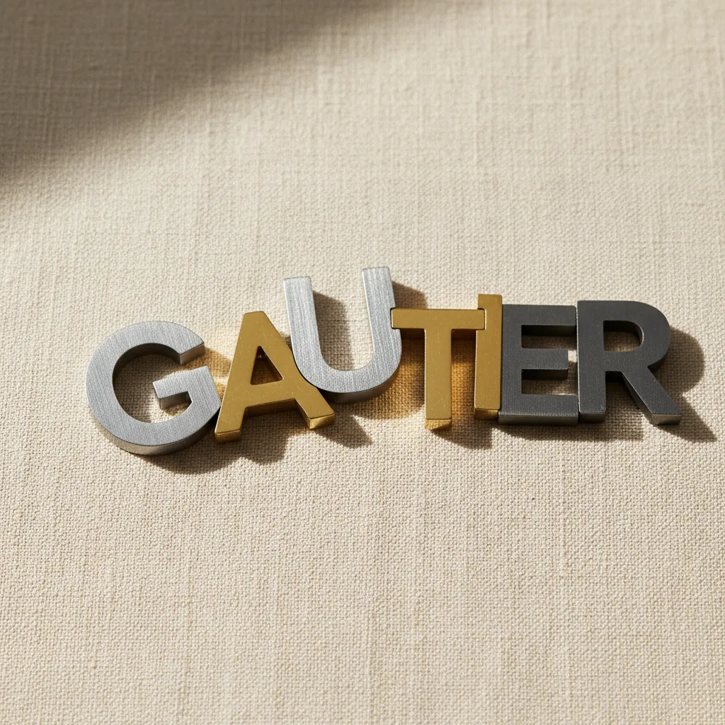 Lettres métalliques découpées