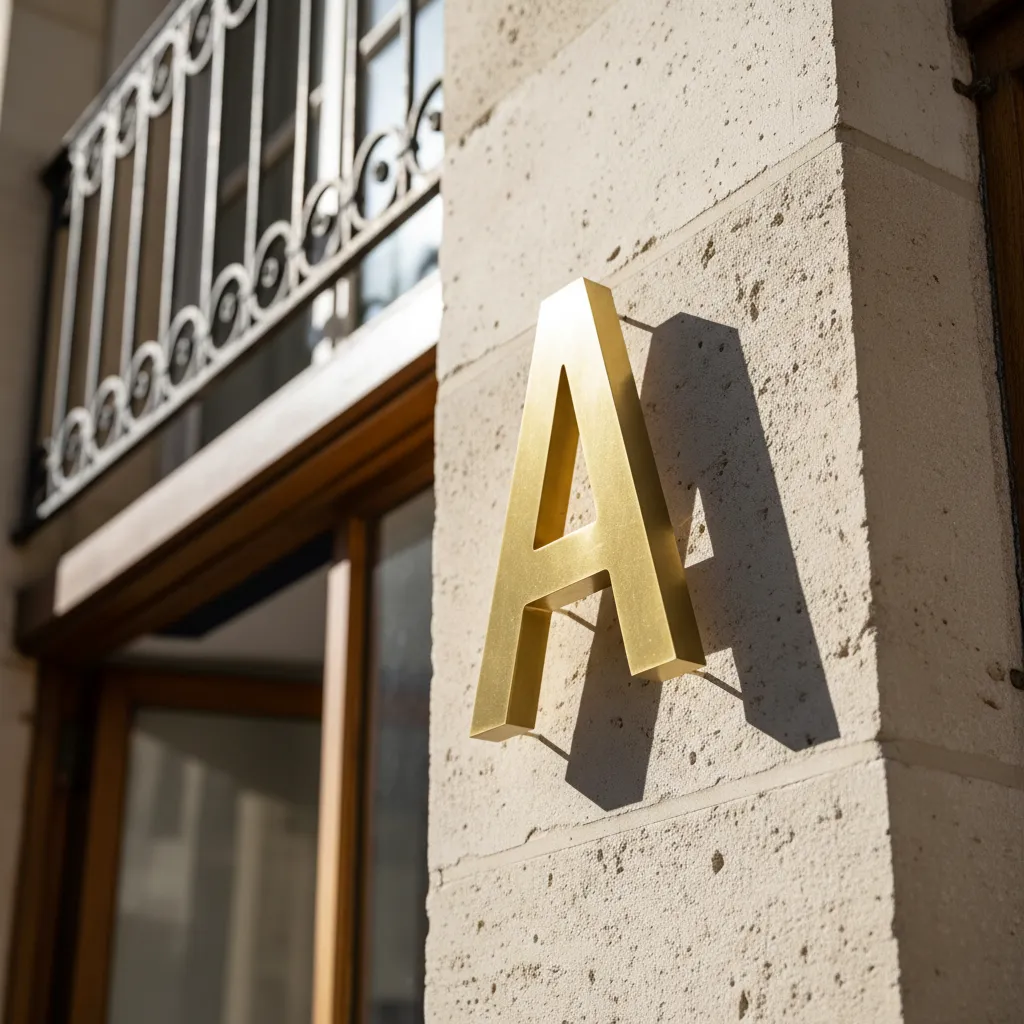 Lettres pour enseigne