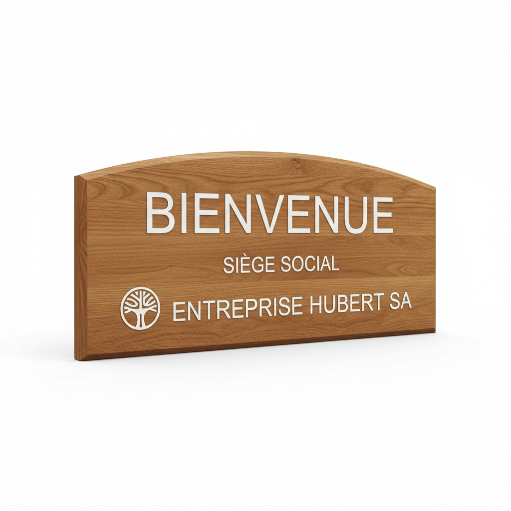 Panneau signaletique exterieur bois — photo 3