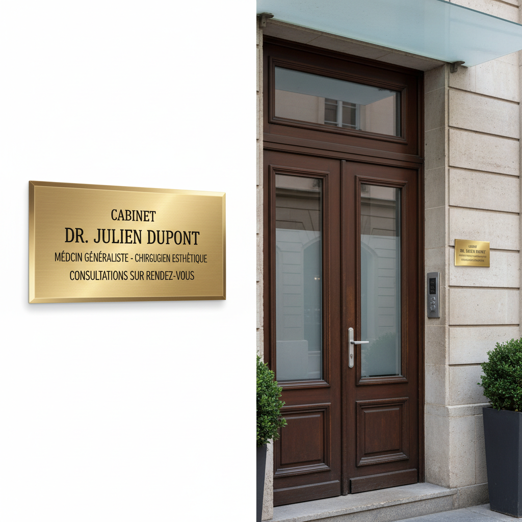 Plaque signaletique gravee — photo 2