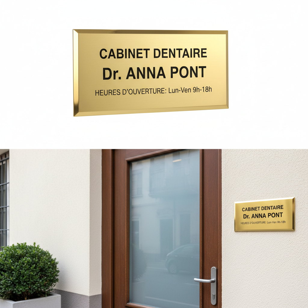 Plaque signaletique gravee — photo 3