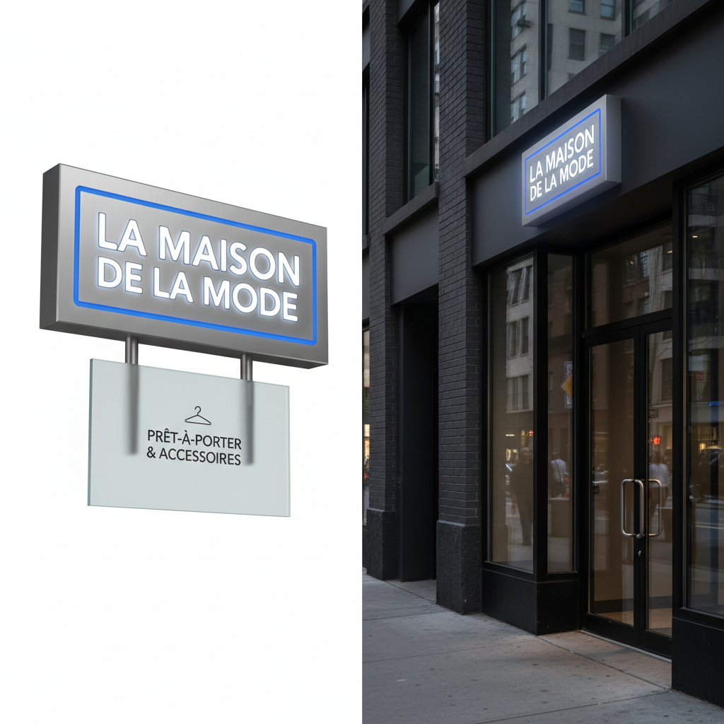 Signalétique extérieur magasin