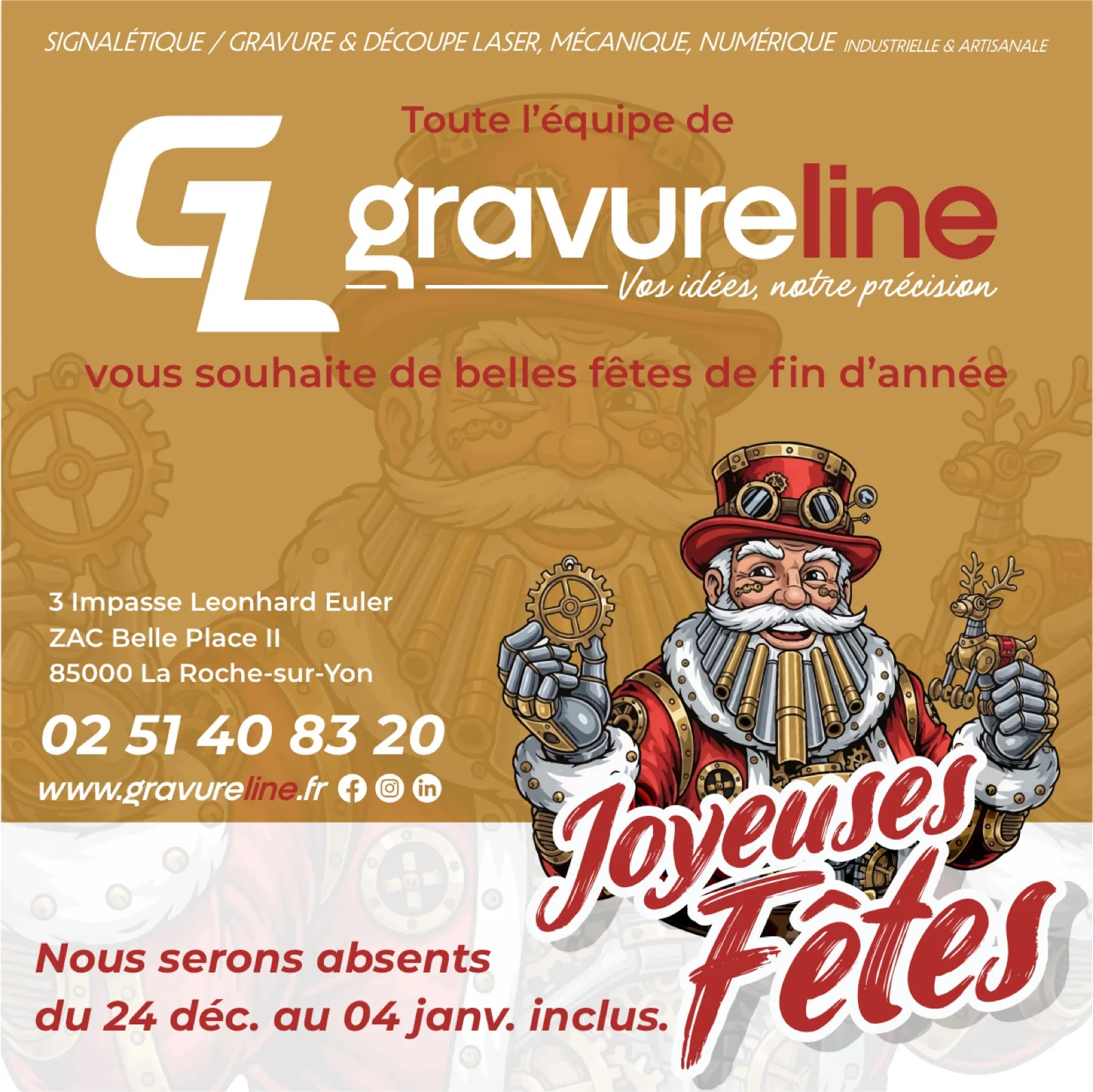 Encart fêtes 2025 2026 — Gravureline