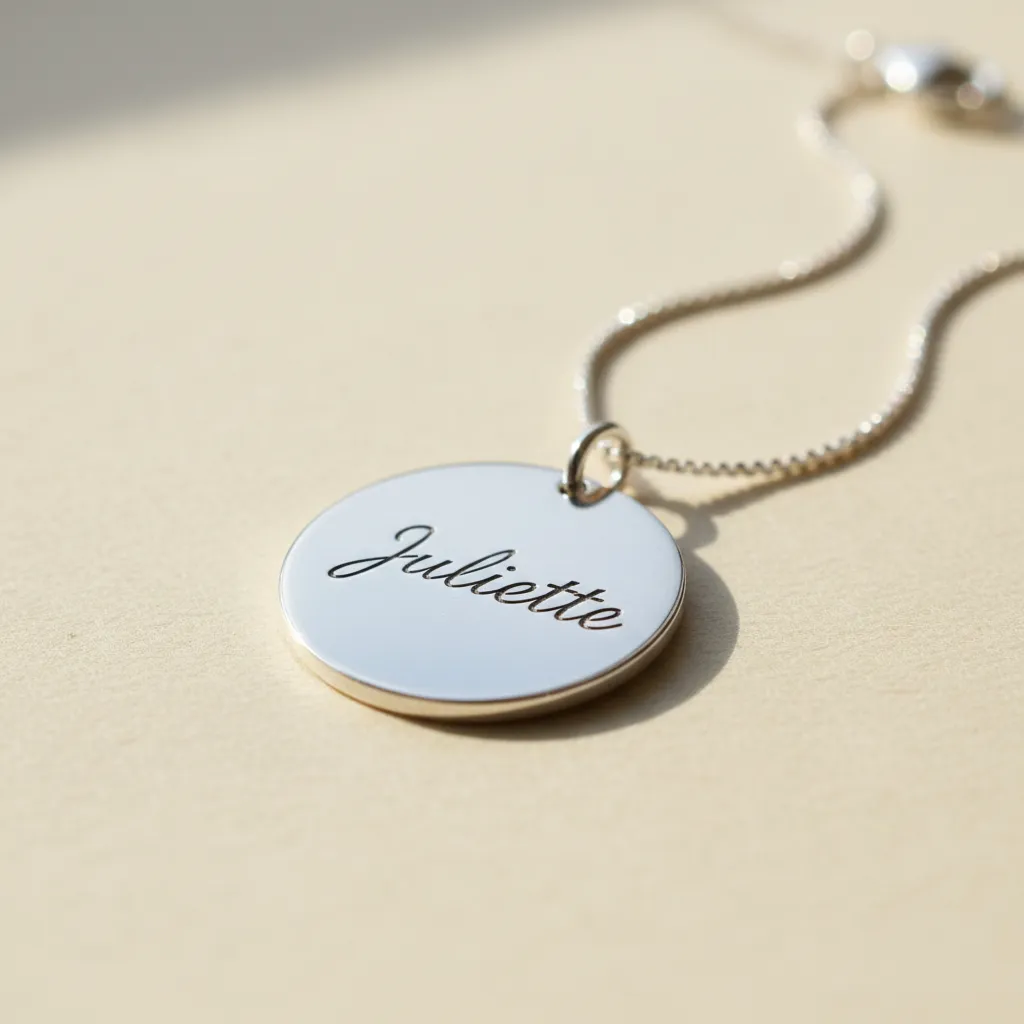 Collier gravé