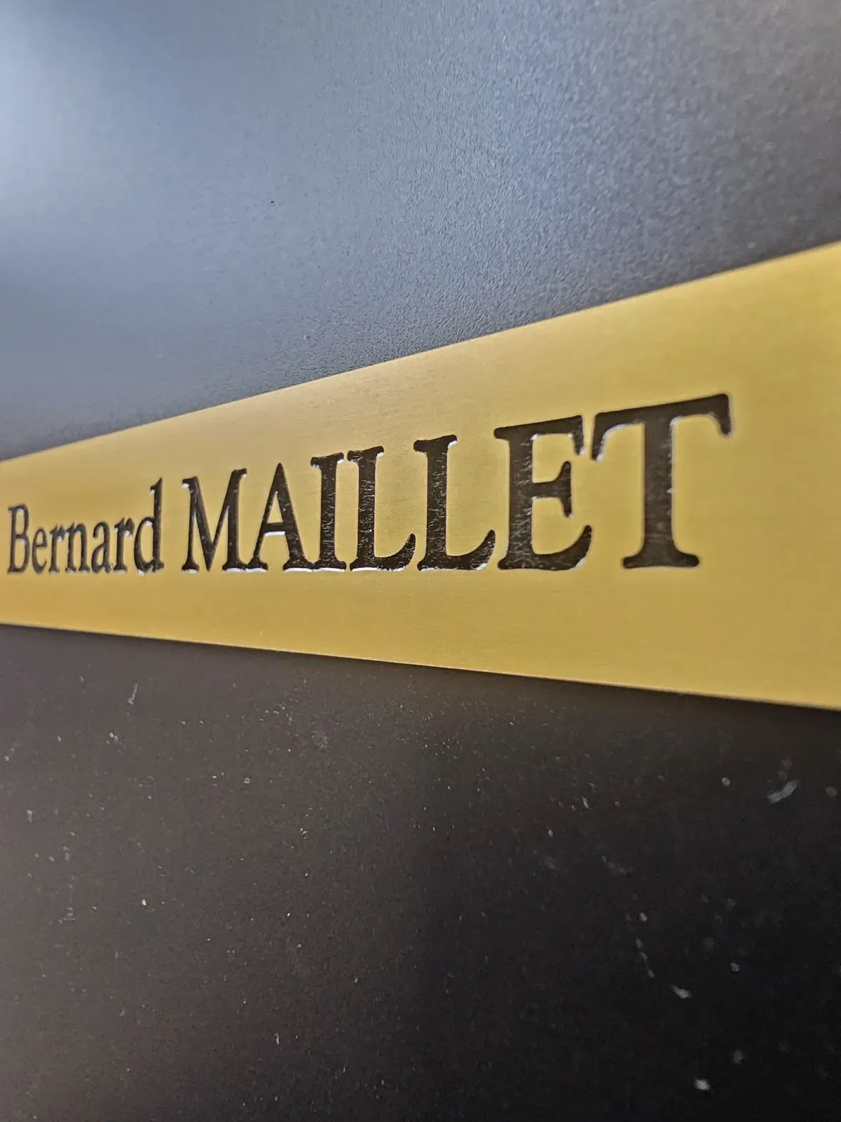 Plaque laiton gravée — photo 3